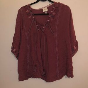 Rosewood Boho shirt (plus size)